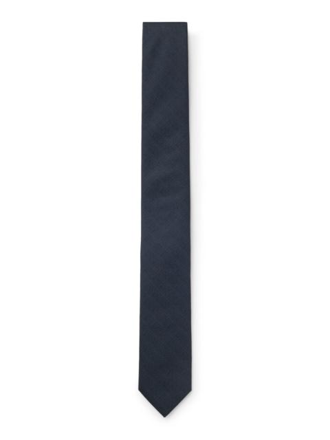 HUGO JACQUARD-WOVEN TIE BLENDED WITH SILK