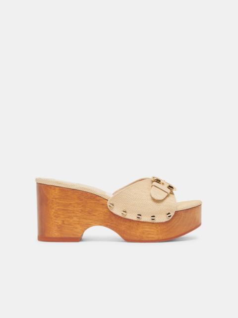 dolce vita YALAH HEELS LT NATURAL RAFFIA