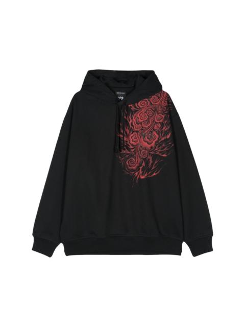 x Japanese Football Association flame-print hoodie