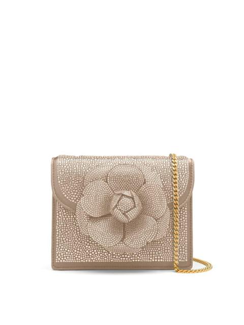 Oscar de la Renta PAVE CRYSTAL MINI TRO BAG