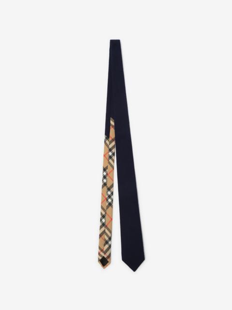 Burberry Check Wool Cashmere Tie