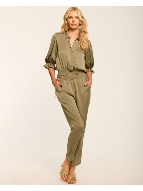 RAMY BROOK Dina Short Sleeve Button Down Jumpsuit