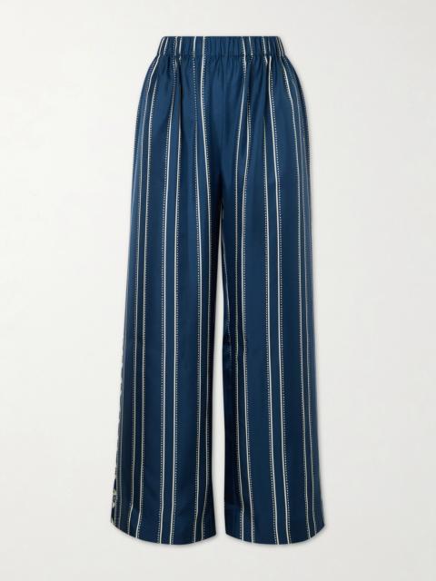 ERES Oolong Striped Silk-voile Straight-leg Pants