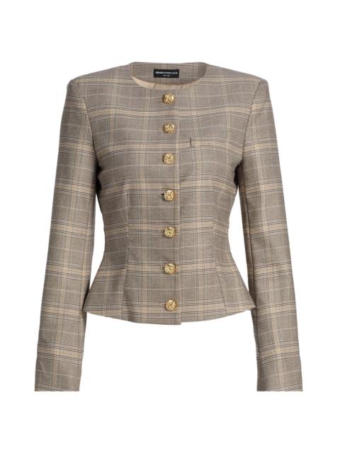 GENERATION LOVE Women's Sirus Plaid Jacket - Taupe Plaid