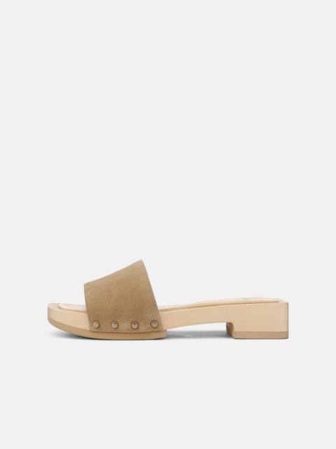 Vince Barbara Suede Slide Sandal
