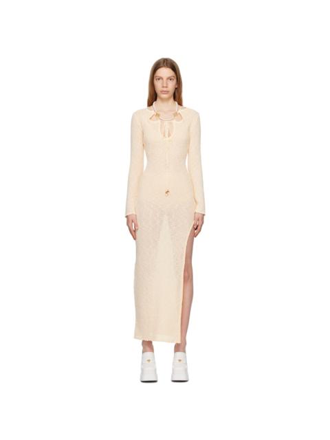 CASABLANCA Cut 아웃 Boucle Sheer Dress