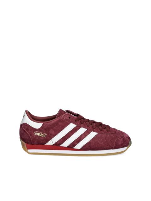 adidas suede three-stripe sneakers