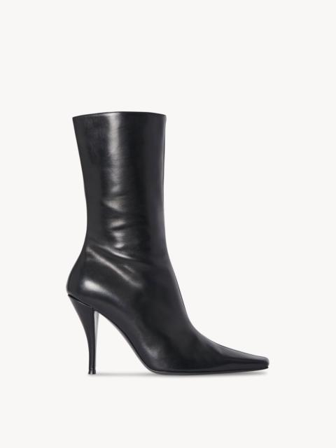 The Row Romy Leather Ankle Boots black modaoperandi REVERSIBLE