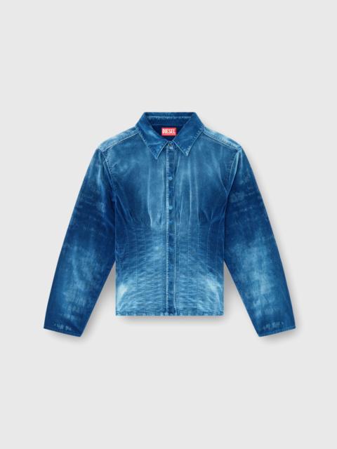 Diesel SHIRT IN VELVET DENIM