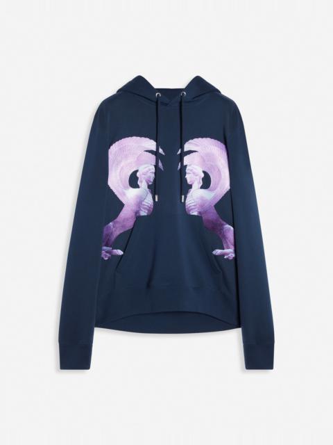 Lanvin HOODED SWEATER WITH SCI-FI PRINT