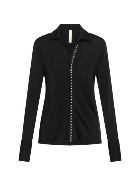 Dion Lee studded-placket shirt