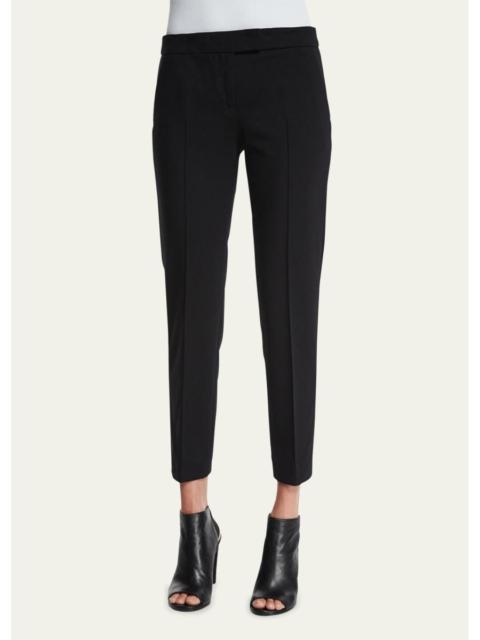 AKRIS Frankie Slim-Leg Ankle Pants, Black