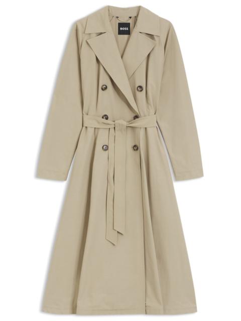 BOSS WATER-REPELLENT TRENCH COAT WITH BELT