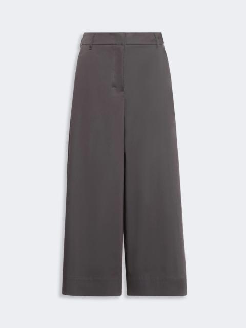 'S Max Mara DESTINO Wide trousers in cotton satin - DARK GREY