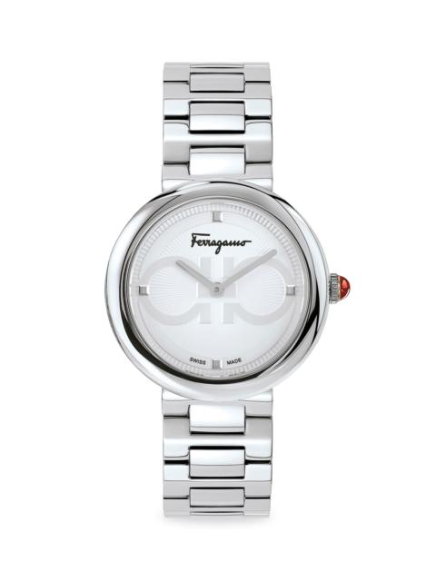 FERRAGAMO Men's Ferragamo Chic Stainless Steel Bracelet Watch - Silver