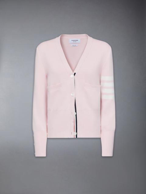Thom Browne COTTON CREPE MILANO STITCH 4-BAR CLASSIC CARDIGAN
