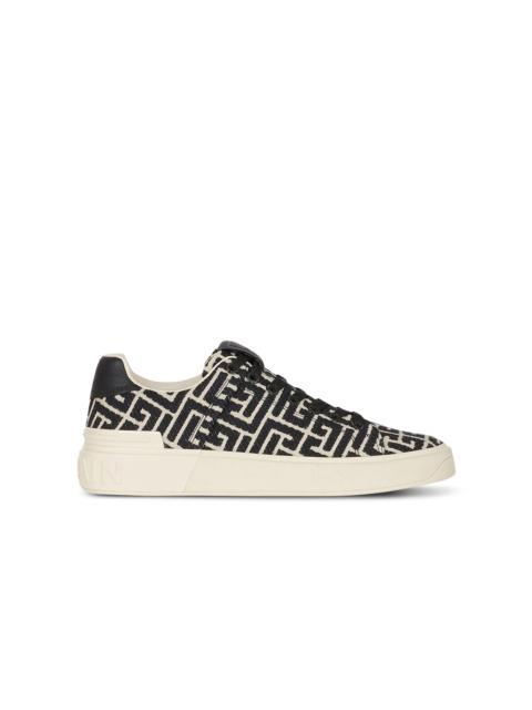 Balmain B-Court trainers with jacquard monogram