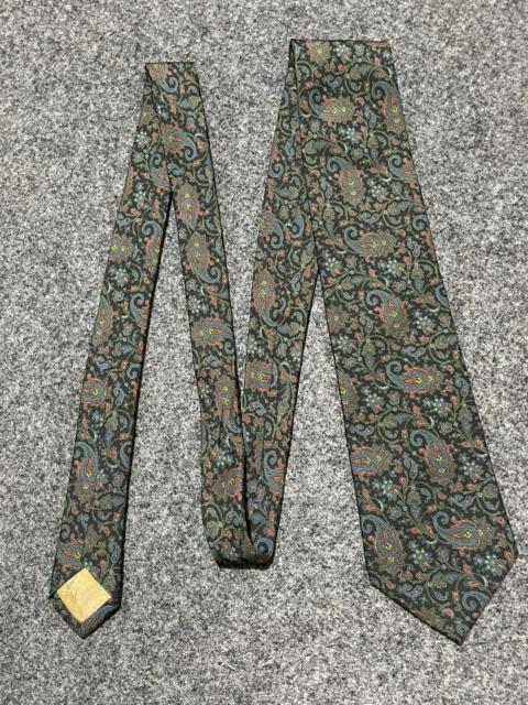 SAINT LAURENT Vintage 90s Yves Saint Laurent Cravates Paisley Silk Tie