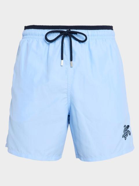 Vilebrequin Men's Les Unis Bicolor Swim Trunks