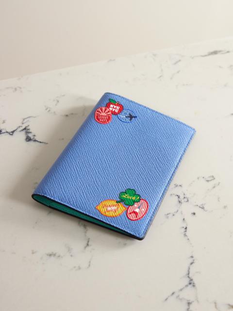 Smythson Panama Printed Textured-leather Passport Holder