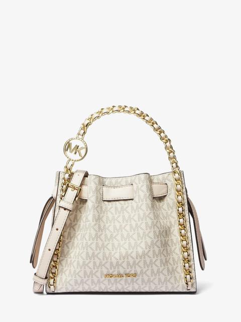 MICHAEL KORS Mina Small Signature Logo Chain Crossbody Bag