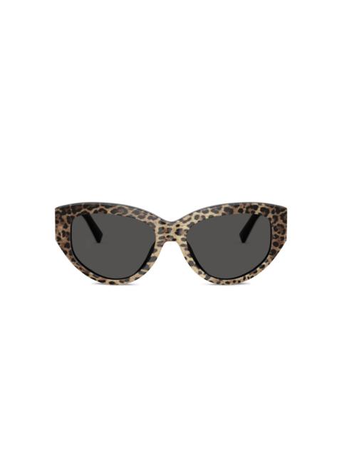 Dolce & Gabbana leopard-print cat-eye sunglasses