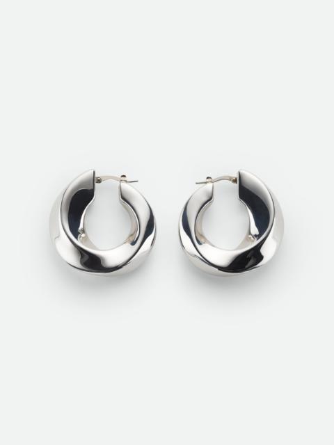 Bottega Veneta Twist Hoop Earrings