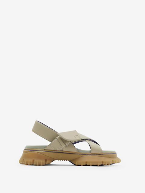 Burberry Leather Pebble Sandals