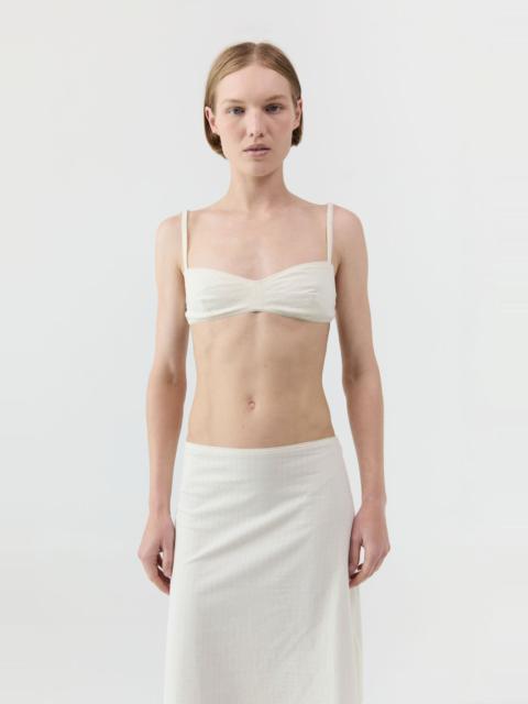 ST. AGNI Pointelle Bralette - Talco