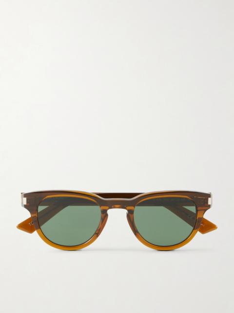 SAINT LAURENT Rounded-Frame Acetate Sunglasses