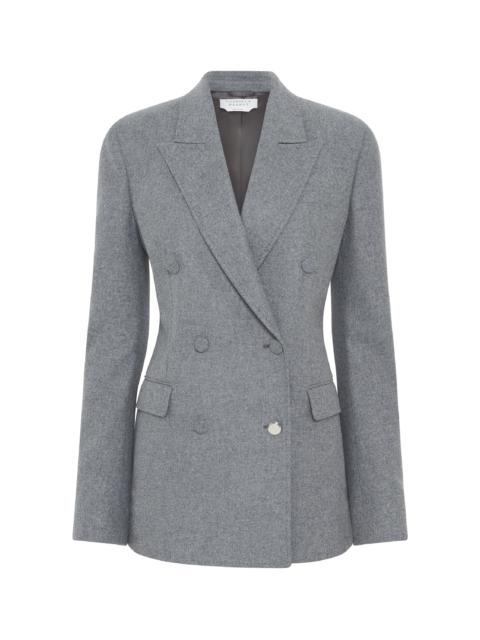 GABRIELA HEARST Gavin Blazer in Smoke Wool Cashmere Flannel