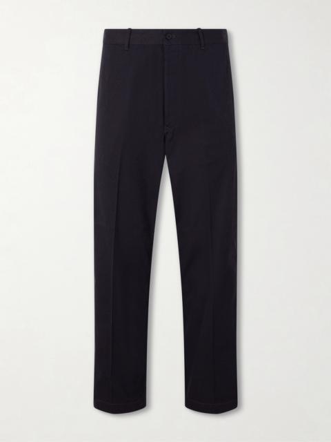 KAPTAIN SUNSHINE Buckleback Straight-Leg Cotton-Gabardine Suit Trousers
