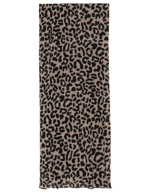 Faliero Sarti Faliero Sarti Ayame stole in brown spotted cashmere and wool