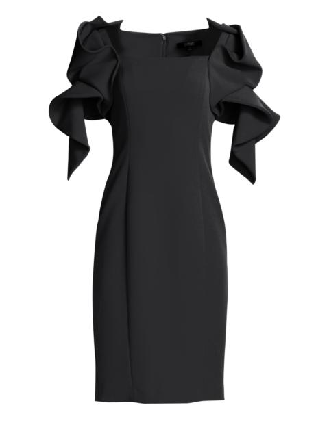 BADGLEY MISCHKA Women's Origami Sleeve Dress - Black