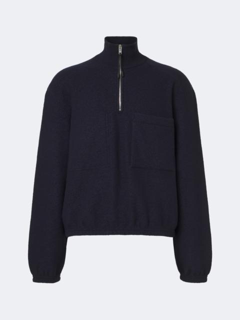 Bottega Veneta Wool felt half-zip sweater