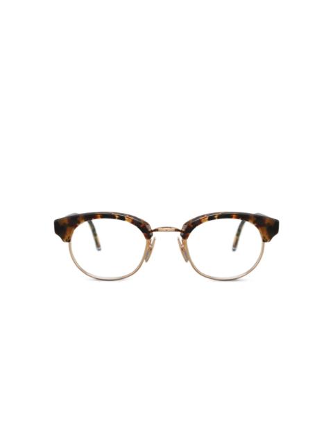 Thom Browne tortoiseshell round-frame glasses