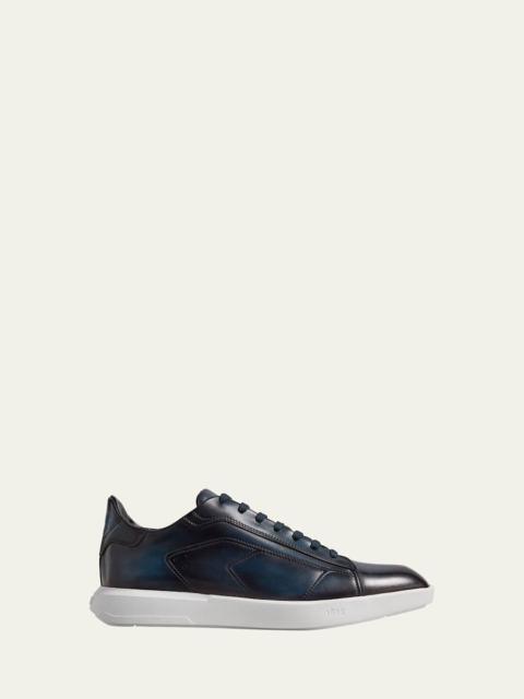 Berluti Men's Stellar Leather Low-Top Sneakers