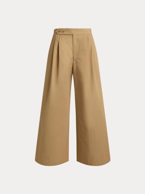 Polo Ralph Lauren Cotton Relaxed Wide-Leg Crop Pant