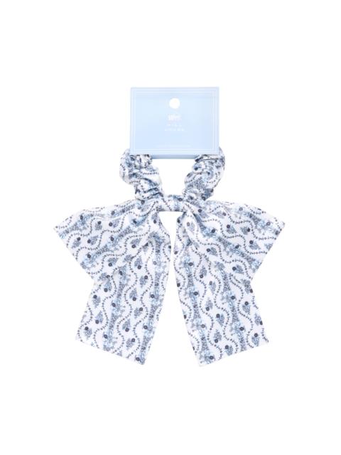 Hill House Home The Hill House x Wet Brush Scrunchie Bow - Blue Vine Stripe