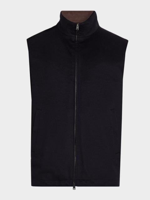 Herno Men's Wool-Cashmere Zip-Front Vest