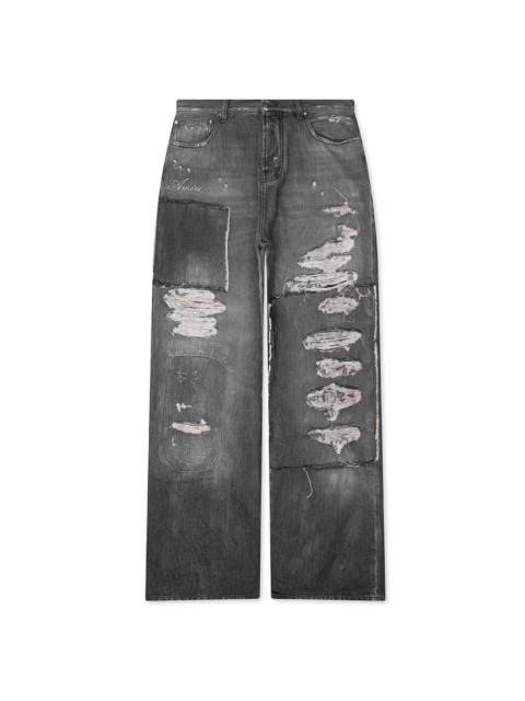 AMIRI CARPENTER REPAIRED BAGGY JEAN - CRAFTED BLACK