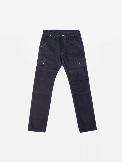 Iron Heart 14oz Selvedge Denim Cargo Pants - Indigo/Black