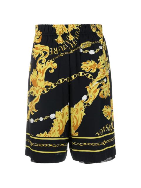 VERSACE JEANS COUTURE Barocco-print track shorts