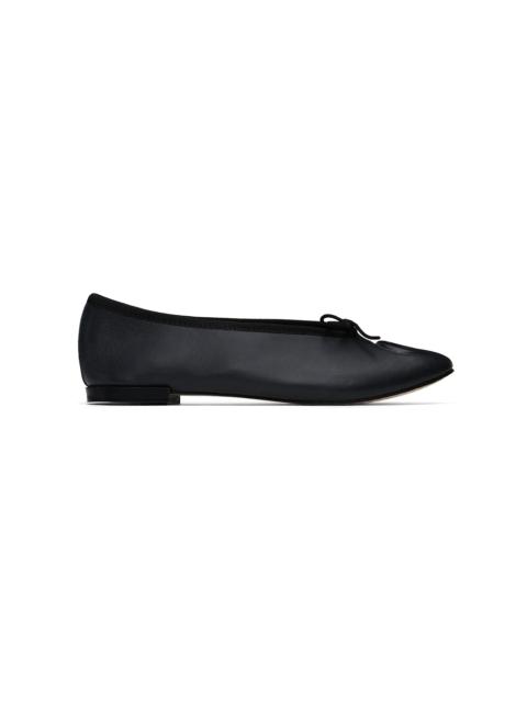 Marine Serre Black Repetto Edition Lilouh Soft Nappa Ballerina Flats