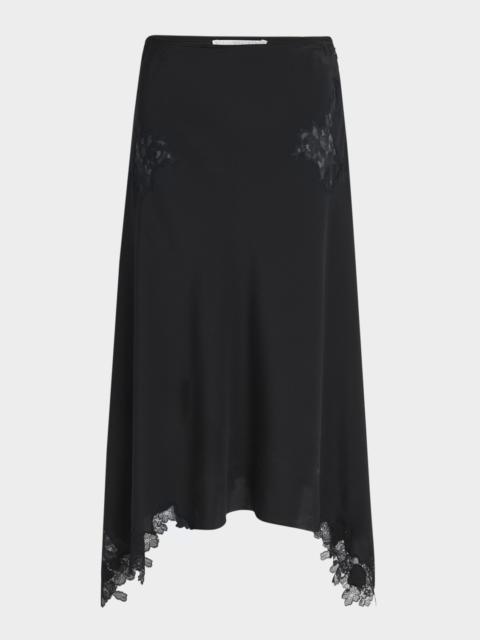 Stella McCartney Lace Handkerchief Midi Skirt