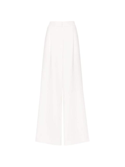 high-waist palazzo trousers