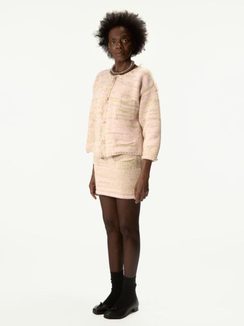 MAGLIANO Freaky Knitted Miniskirt Pink Mix