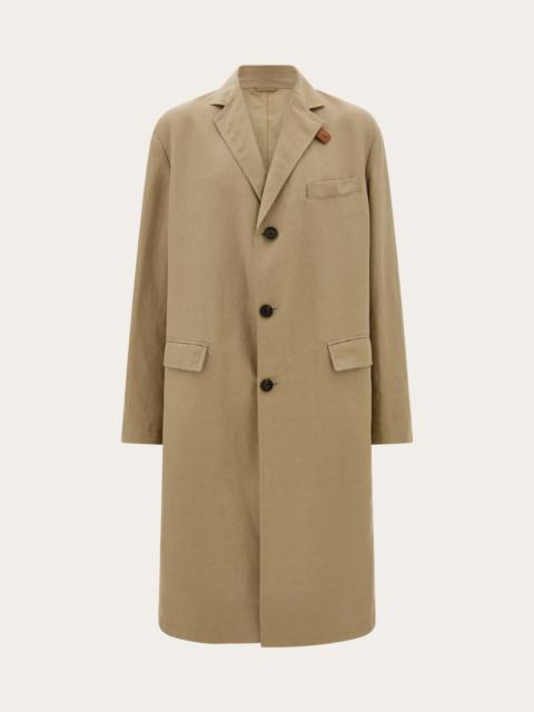 FERRAGAMO Linen blend duster