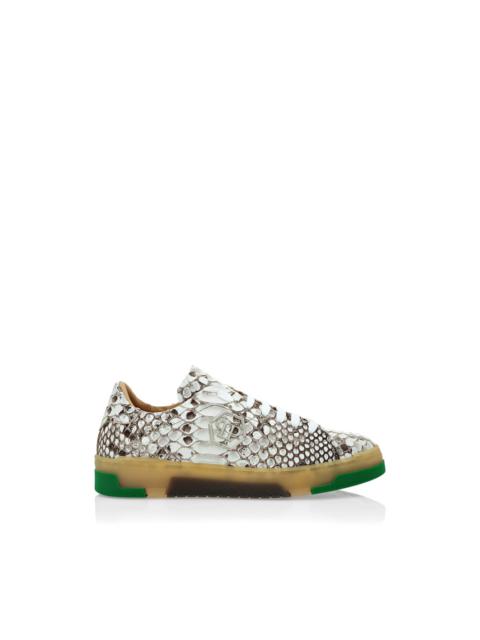 PHILIPP PLEIN python low-top sneakers