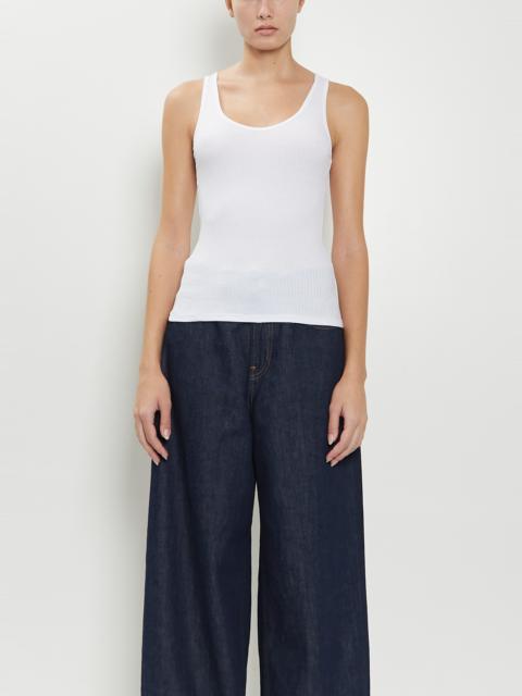 6397 Luiza Organic Cotton Blend Tank — White
